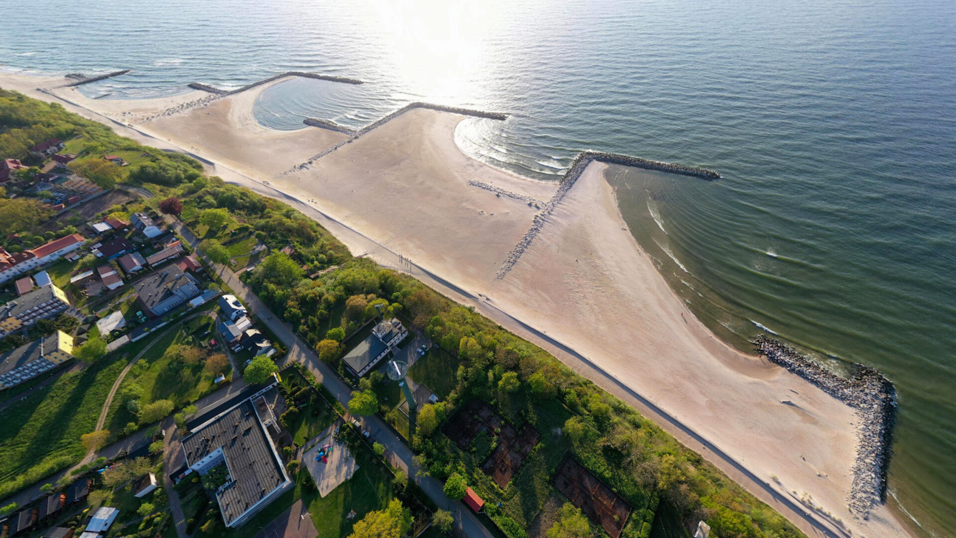 Zachód słońca nad Bałtykiem w Jarosławcu