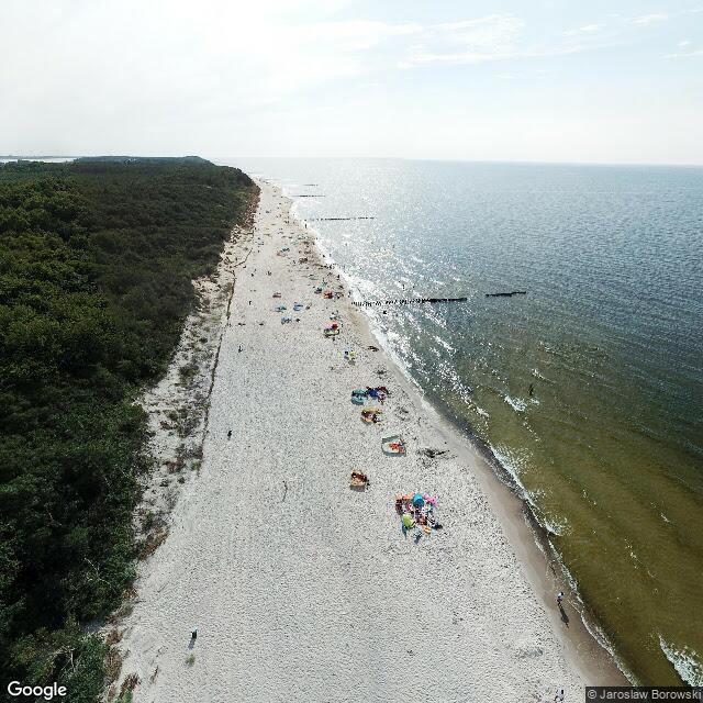 Plaża Rusinowo / brzeg zachodni Jarosławca