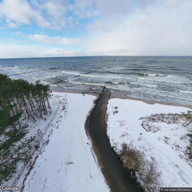 Jarosławiec port rybacki — widok z drona