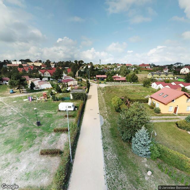 Domki drewniane Retro — widok z drona